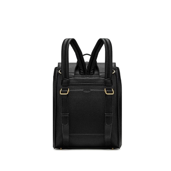 PIXIE MOOD – Lock recycled vegan leather backpack | Black pebbled * - Picture 6 of 6